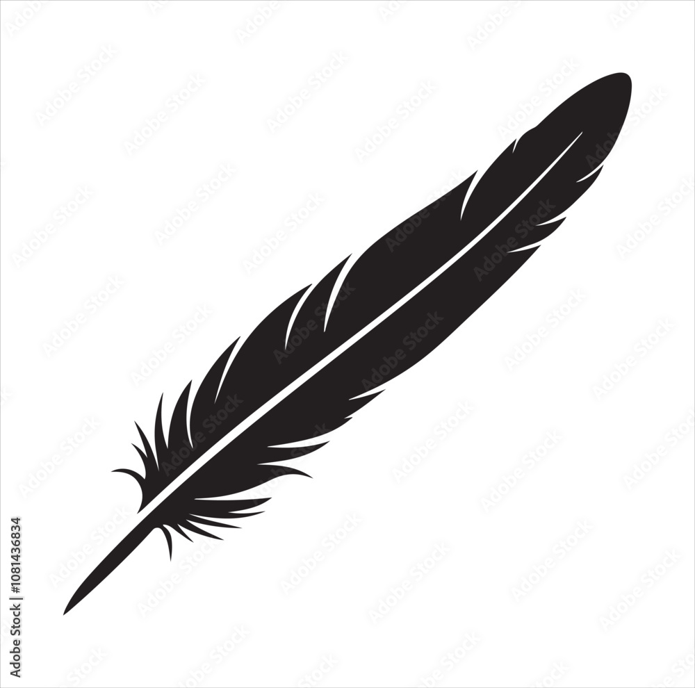 feather isolated on white background feather isolated on white background