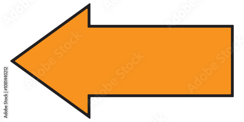 Long arrow. Black arrow pointing right. Black large arrow. Bold thine long arrow. Vector illustration