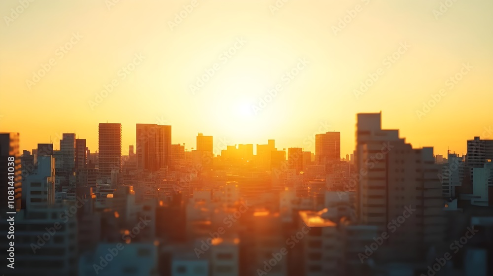 Cityscape Sunset Skyline Cityscape Sunset Skyline