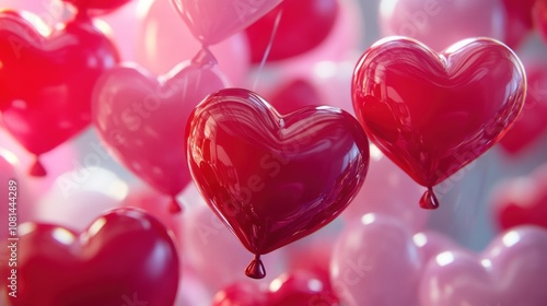 Heart-Shaped Balloons for Valentine's Day