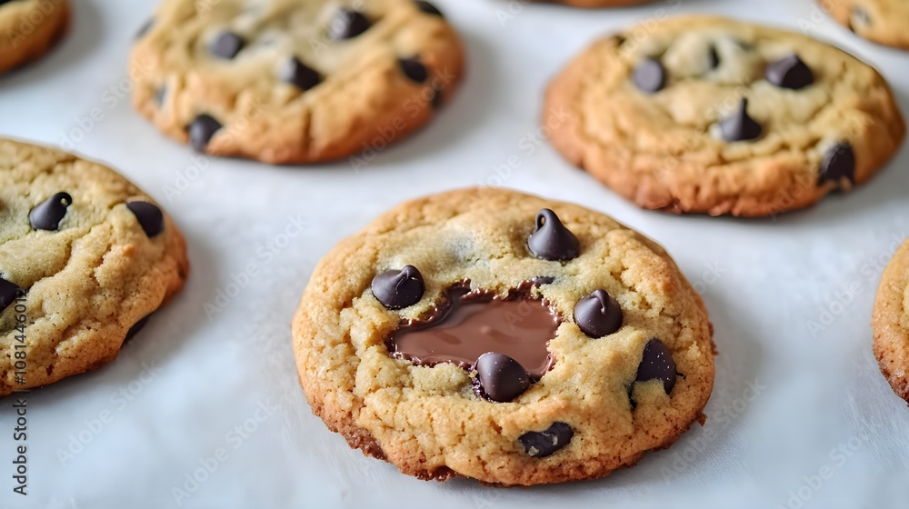 Chocolate Chip Cookies with Melted Chocolate Chocolate Chip Cookies with Melted Chocolate