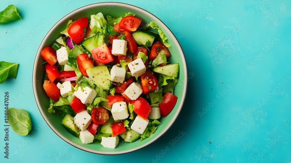 Fresh Greek Salad Bowl Fresh Greek Salad Bowl