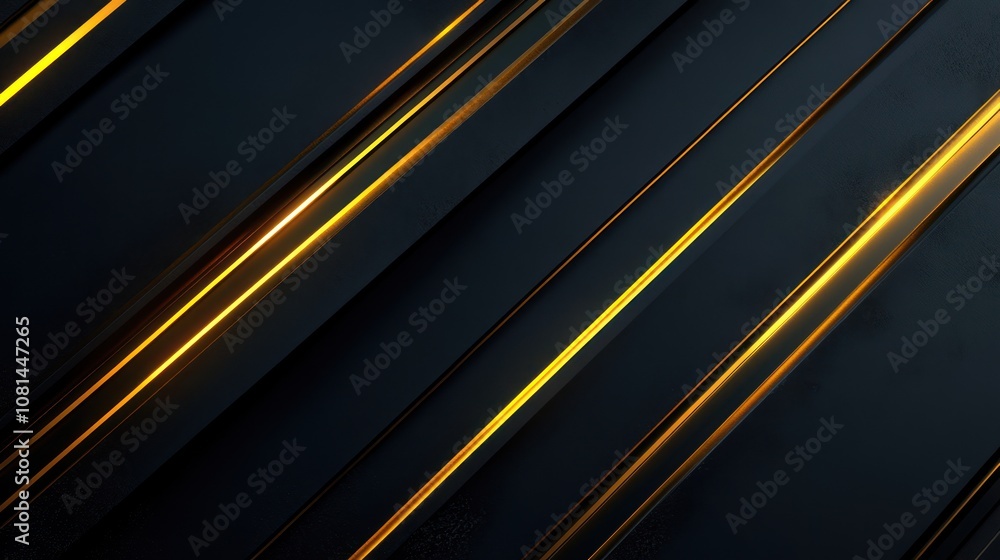 Fototapeta premium Abstract Black and Gold Stripes