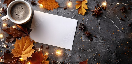 Year-end, Christmas Background Template with Copy Space