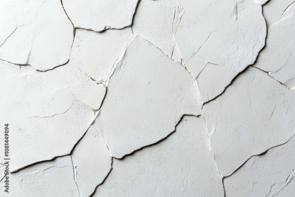 Obraz premium A wall with a lot of cracks and holes