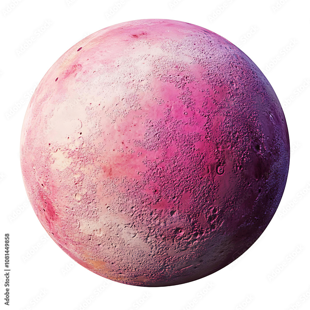 Pink Planet Illustration Isolated on Transparent Background Pink Planet Illustration Isolated on Transparent Background