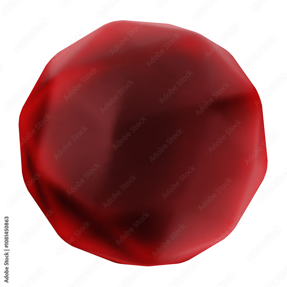 3d geometric glass red color 3d geometric glass red color