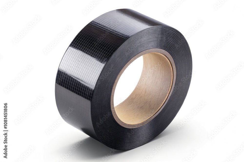 High-Quality Image of Black Adhesive Tape Isolated on Transparent Background - Perfect for Design, Crafts, and DIY Projects High-Quality Image of Black Adhesive Tape Isolated on Transparent Background - Perfect for Design, Crafts, and DIY Projects