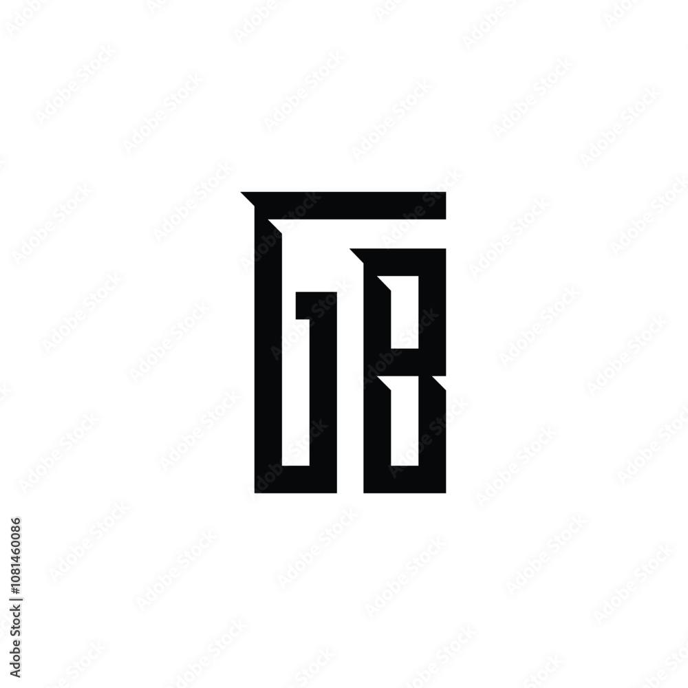 GB monogram logo design letter text name symbol monochrome logotype alphabet character simple logo GB monogram logo design letter text name symbol monochrome logotype alphabet character simple logo