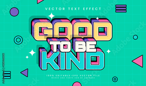 Good kind editable vector text effect, with retro comic style. Suitable for old vintage theme.