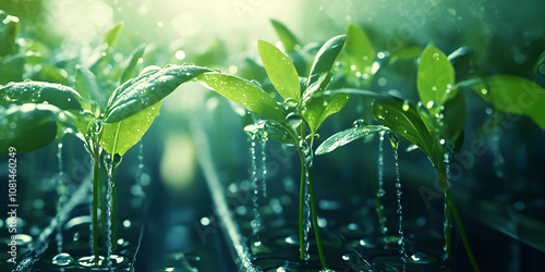 Refreshing Rain on Seedlings 