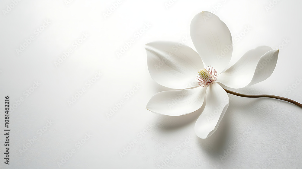 Clean white background with subtle shadows for a minimalist effect Clean white background with subtle shadows for a minimalist effect
