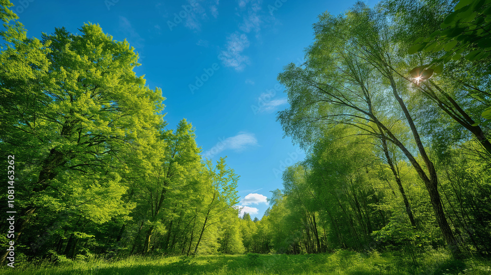 landscape with trees and sky The Landscape of the mountain on cloud in the blue sky background Trees on a green hillside landscape with trees and sky The Landscape of the mountain on cloud in the blue sky background Trees on a green hillside
