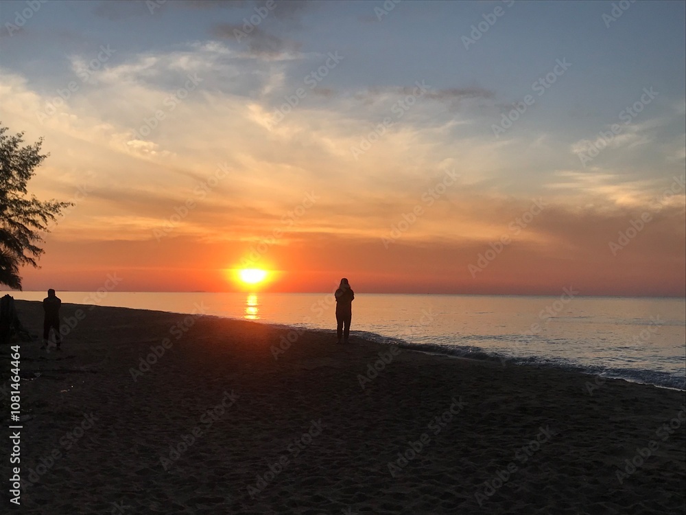 Fototapeta premium Sunset on the beach
