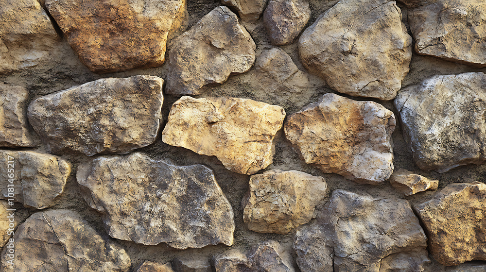 Close-up of rough stone texture with intricate details 