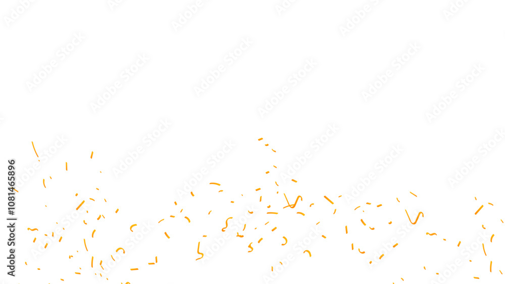 Falling shiny gold confetti. Glitter confetti frame on long background. Anniversary celebration banner. Realistic falling tinsel. Birthday party backdrop. Vector illustration Falling shiny gold confetti. Glitter confetti frame on long background. Anniversary celebration banner. Realistic falling tinsel. Birthday party backdrop. Vector illustration