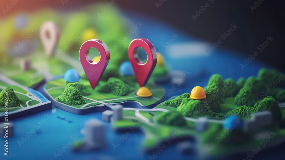The device includes a map, 3D Map pins, GPS, navigator pin checking points, 3D World Map icon, technology and application for mobile and tablet devices, delivery tracking, transportation, and The device includes a map, 3D Map pins, GPS, navigator pin checking points, 3D World Map icon, technology and application for mobile and tablet devices, delivery tracking, transportation, and