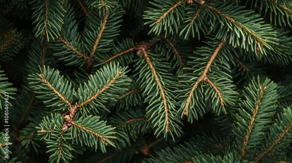 Close-up of evergreen branches with twine accents, showcasing natural textures. Close-up of evergreen branches with twine accents, showcasing natural textures.