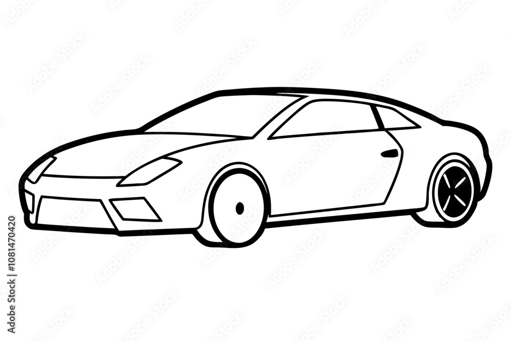 sports jumping car over a white background vector art illustration sports jumping car over a white background vector art illustration
