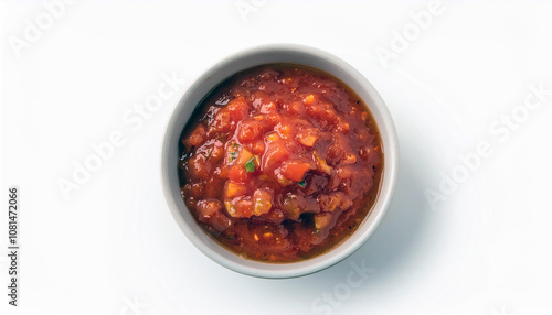 Closeup of a Bowl of Homemade Tomato Sauce