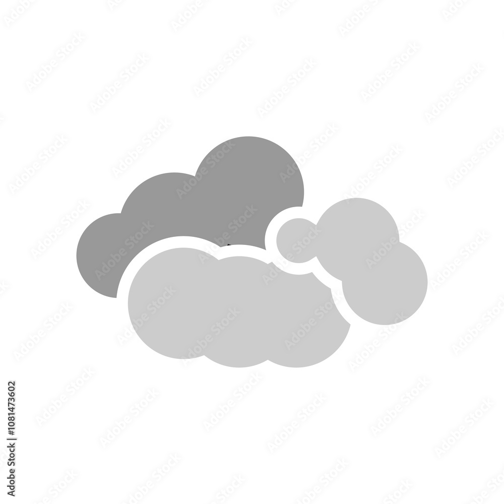 fog icon illustration flat fog icon illustration flat