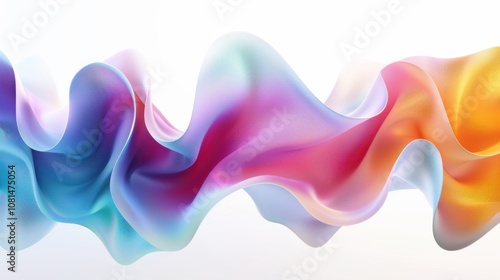 A gradient of shifting colors forming a wave-like pattern, symbolizing the fluid nature of diversity and the ongoing movement towards inclusion, minimalist style