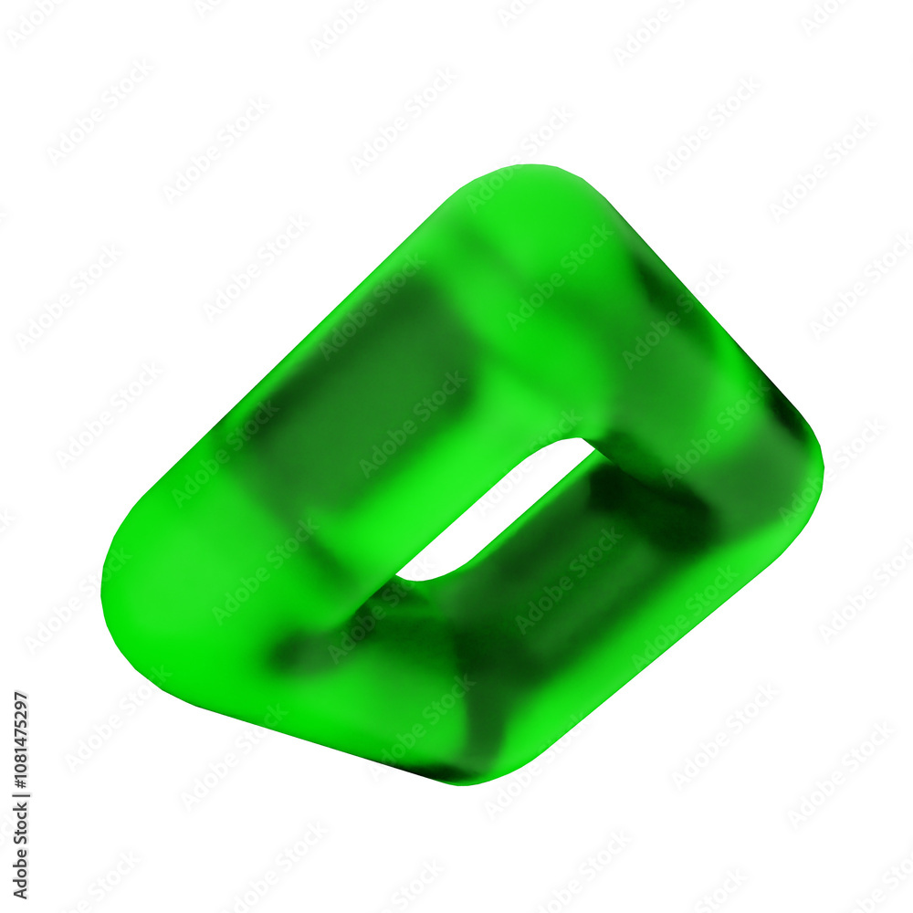 3d geometric glass green color 3d geometric glass green color