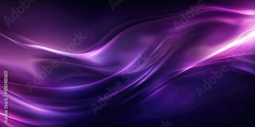 Abstract purple background with colorful gradient waves and glowing light effects, creating an elegant wallpaper for design projects