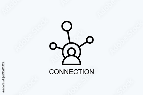 Connection Vector Icon Or Logo Illustration