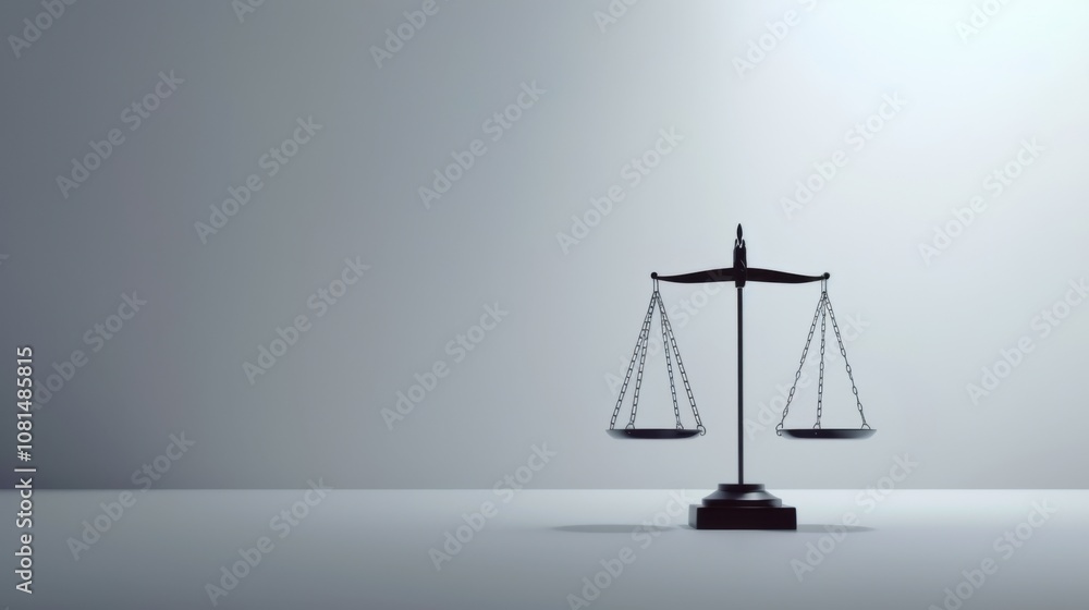 A minimalist composition of scales balancing diverse symbols of justice and inequality, Illustrating the quest for equity and fairness in legal systems, photography style A minimalist composition of scales balancing diverse symbols of justice and inequality, Illustrating the quest for equity and fairness in legal systems, photography style