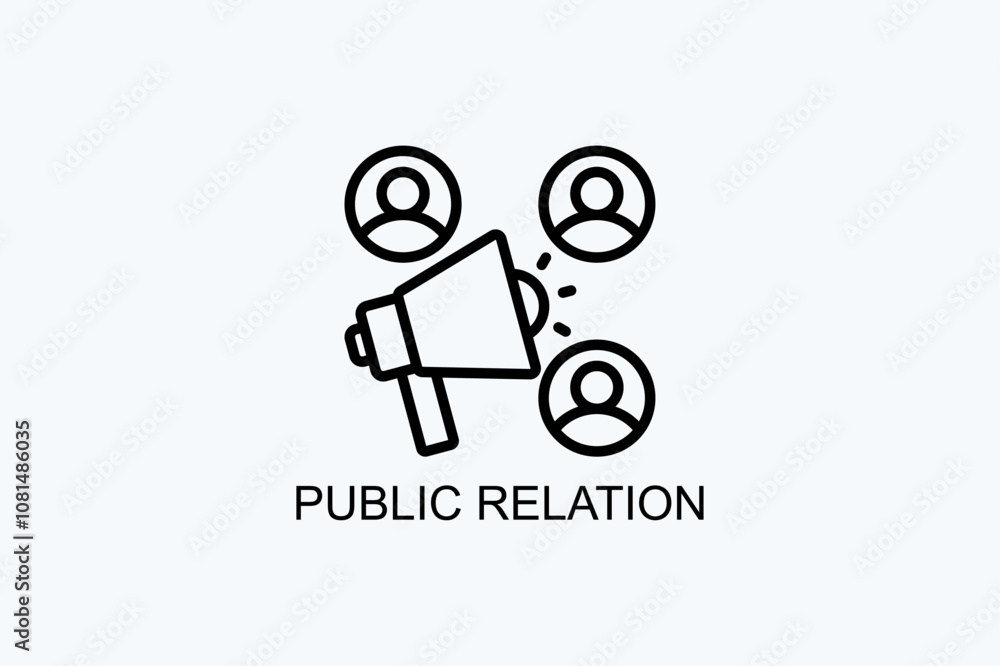 Public Relation Vector Icon Or Logo Illustration Public Relation Vector Icon Or Logo Illustration