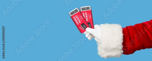 Santa's hand holding cinema...
