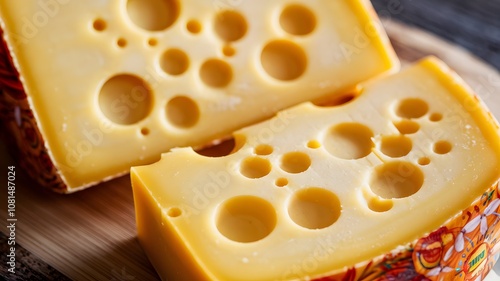 Texture Dutch cheese 4k Background