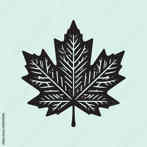 maple leaf vector, maple leaf silhouette vector black and white photo