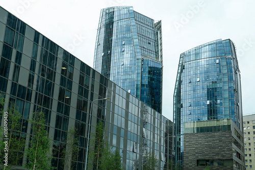 View of modern skyscrapers ...