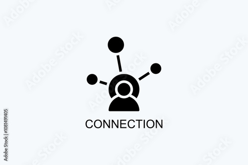 Connection Vector Icon Or Logo Illustration