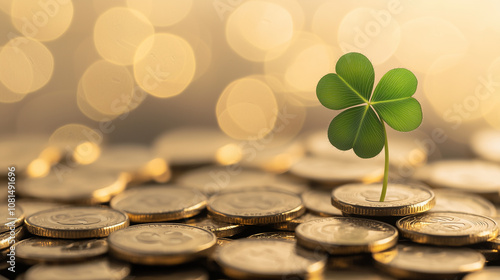 Lucky Charm: A four-leaf cl...