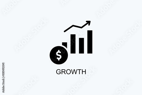 Growth Vector Icon Or Logo Illustration