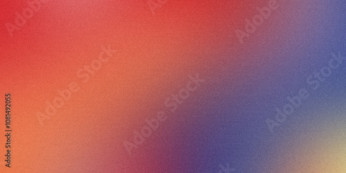 This image features a smooth gradient transitioning from warm reds and oranges to cool blues and purples.