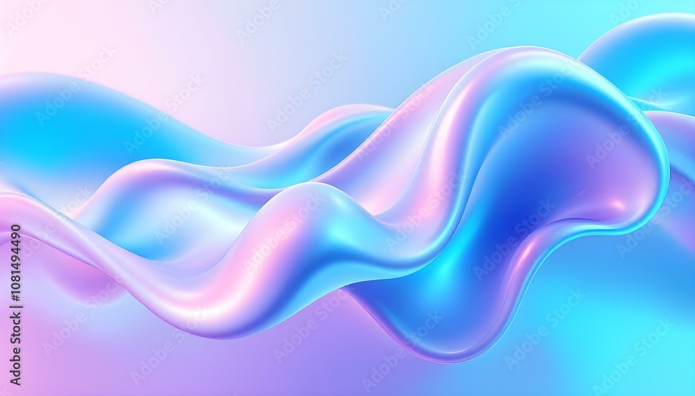 3d liquid glass multicolored gradient abstract background. 3d rendering holographic spectrum plastic texture material. Abstract multicolored holographic blurred grainy gradient background 3d liquid glass multicolored gradient abstract background. 3d rendering holographic spectrum plastic texture material. Abstract multicolored holographic blurred grainy gradient background