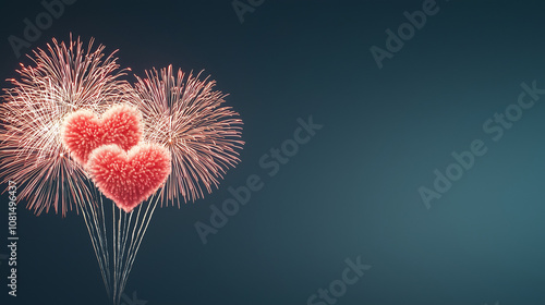 Festive Fireworks Hearts: C...