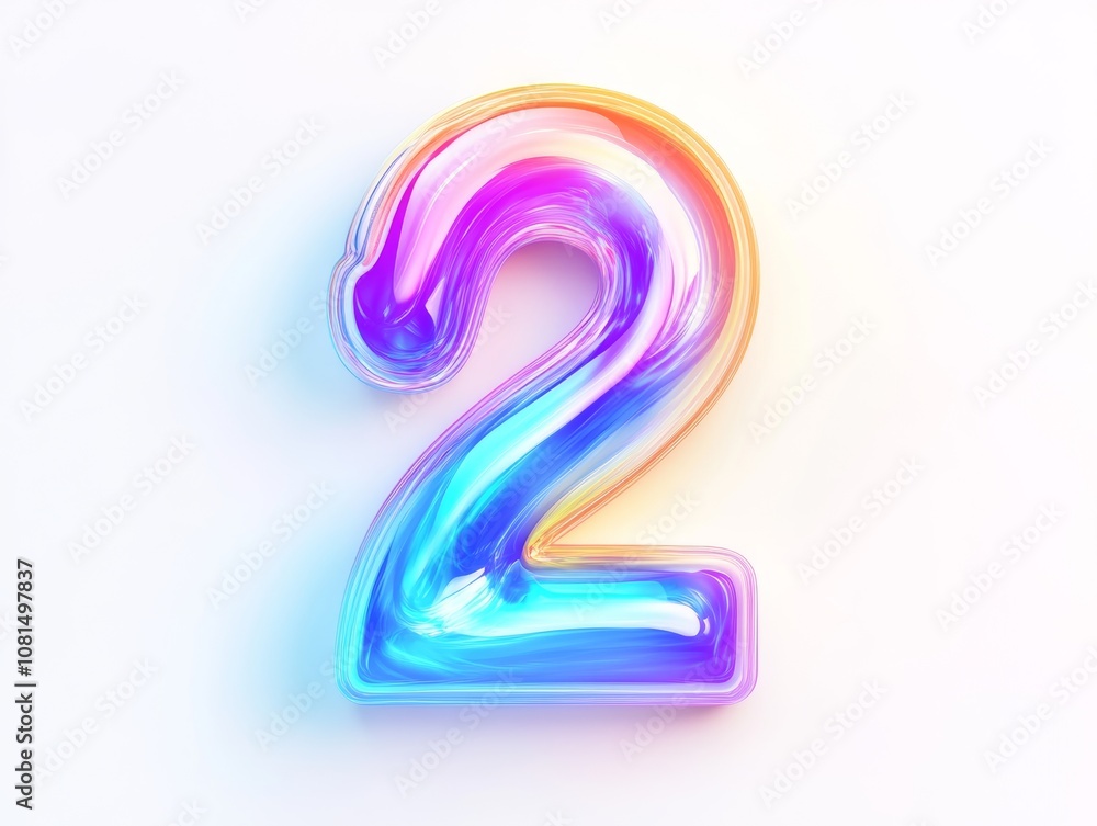 A colorful, glossy number A colorful, glossy number