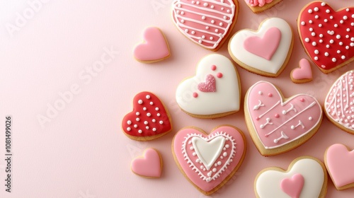 Bake romantic heartshaped cookies for valentine's day home kitchen dessert treats cozy atmosphere sweet love concept