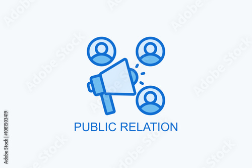Public Relation Vector Icon Or Logo Illustration