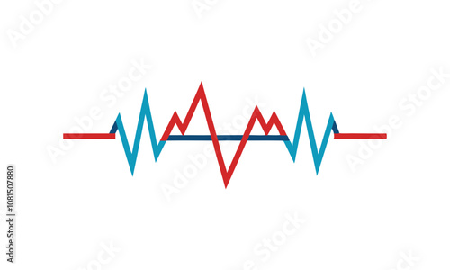 Download Heart Beat Pulse Line Concept Design Vector Art Illustration . This Design Concept Isolated Premium Vector. 