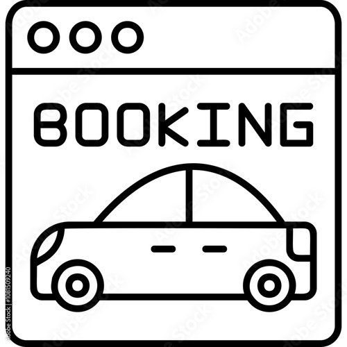 Booking Car Icon