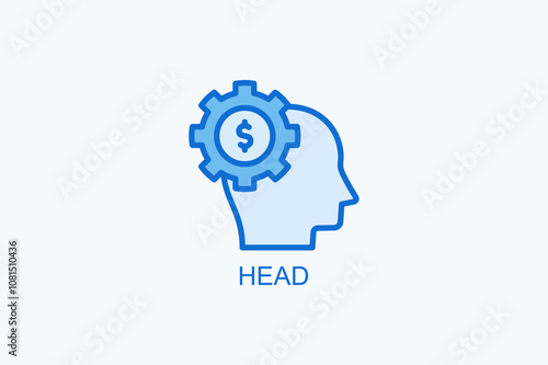 Head Vector Icon Or Logo Illustration