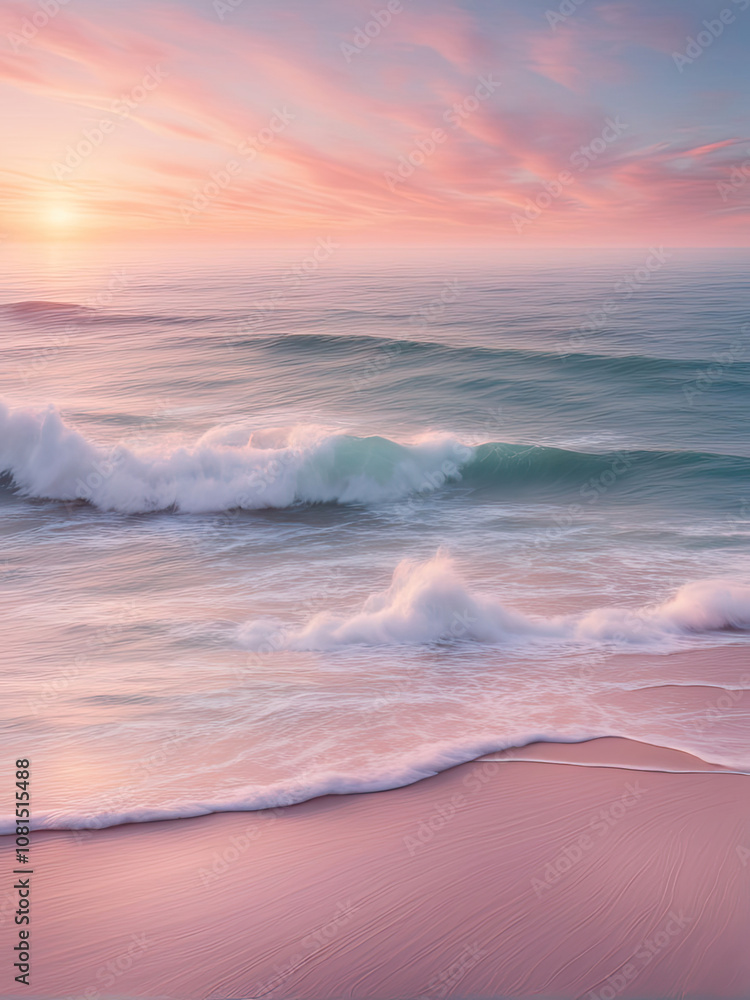 A serene ocean view with gentle waves under a soft pastel sunrise. The soothing blues and pinks evoke tranquility and clarity, capturing a peaceful and calming ambiance. A serene ocean view with gentle waves under a soft pastel sunrise. The soothing blues and pinks evoke tranquility and clarity, capturing a peaceful and calming ambiance.