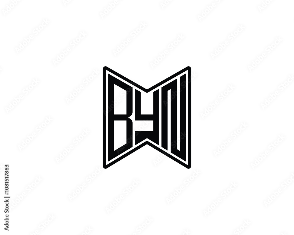 BYN logo design vector template. BYN BYN logo design vector template. BYN