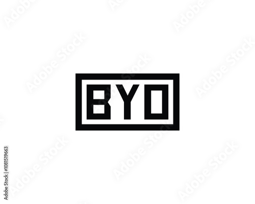 BYO logo design vector template. BYO